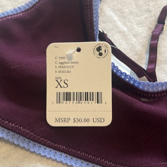 FREE PEOPLE HIDE AND SEEK MESH BRALETTE EXTRA SMALL BNWT - Picture 5 of 6